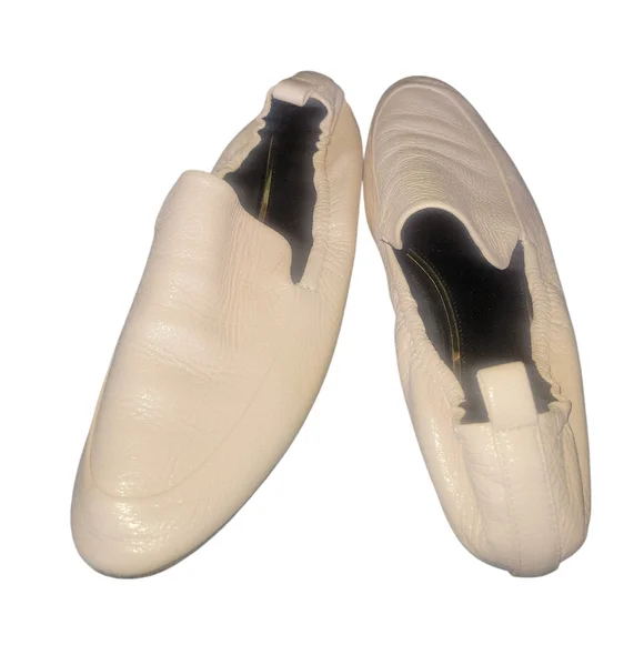 Lavin Paris Soft Pale Pink Lamb Leather Elasticized Pull Up Loafers 39 - Picture 4 of 10